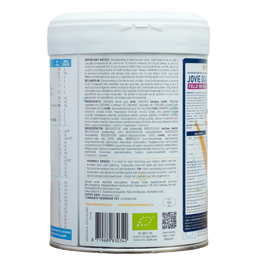 SỮA DÊ JOVIE ORGANIC SỐ 3 (12-36 THÁNG) - Ảnh 2