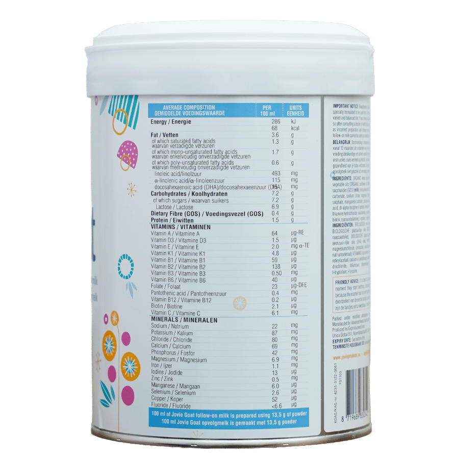 SỮA DÊ JOVIE ORGANIC SỐ 3 (12-36 THÁNG) - Ảnh 5